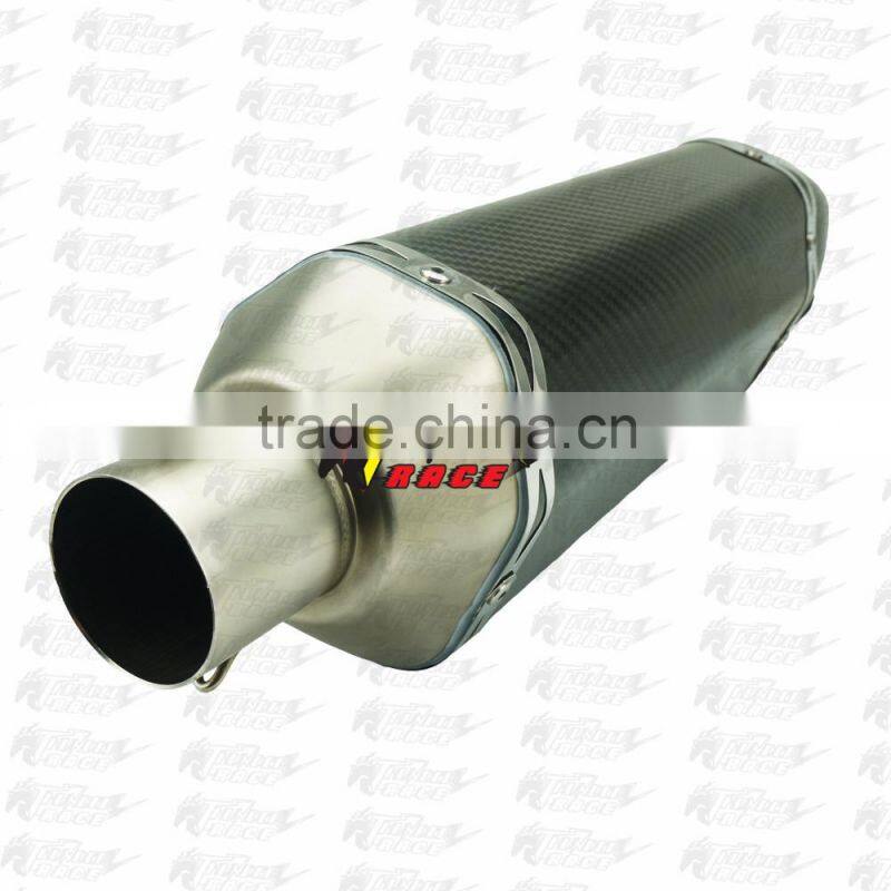 High Performance Carbon Fiber slip on muffler exhaust pipe