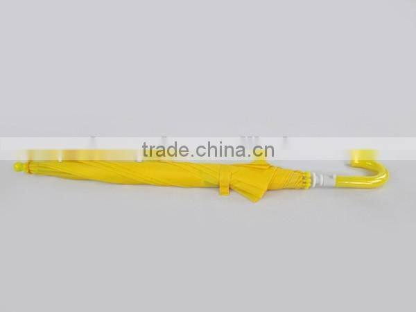 solid color manual opem metal straight kids umbrella