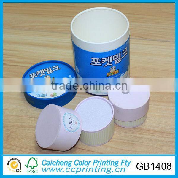 Round gift tube packing cosmetic packaging tube box