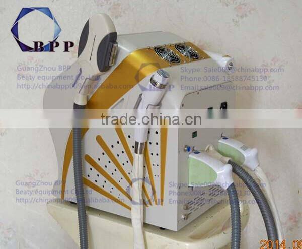 Portable 3 In 1 no bleeding shr ipl hair removal machine for pain free