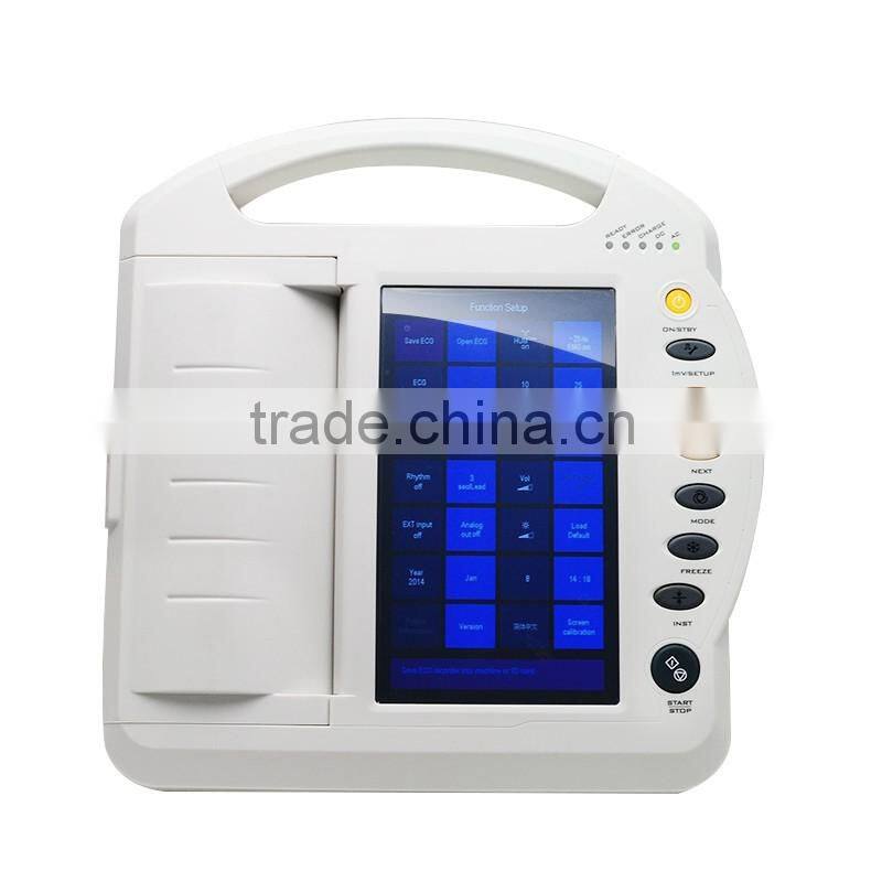 CE&ISO Handheld Price of Digital 12-channel Electrocardiograph ECG Machine EKG Machine EKG-1212A-Shelly