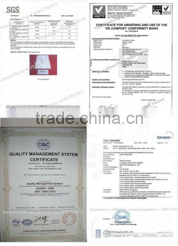 Biodegradable PLA coated offsetting paper for paper cup,food grade PLA material