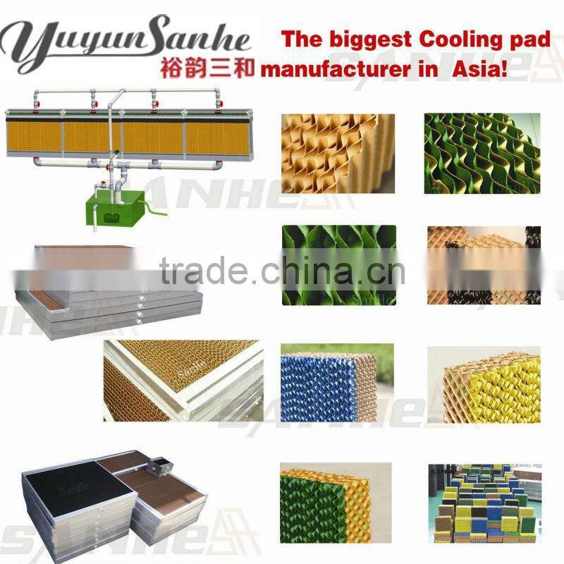 Yuyun SANHE The Biggest Cooling Pad Supplier in Asia-Air Conditioner Cooling Pad/5090 Evaporative Cooling Pad