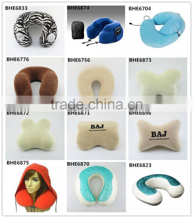 U shape Memory Foam Gel Neck Travel Pillow