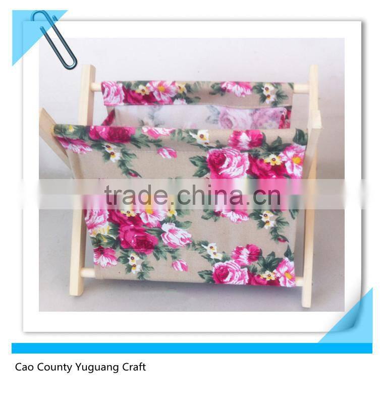Fashion popular foldable wooden magazine holder,magazine rack
