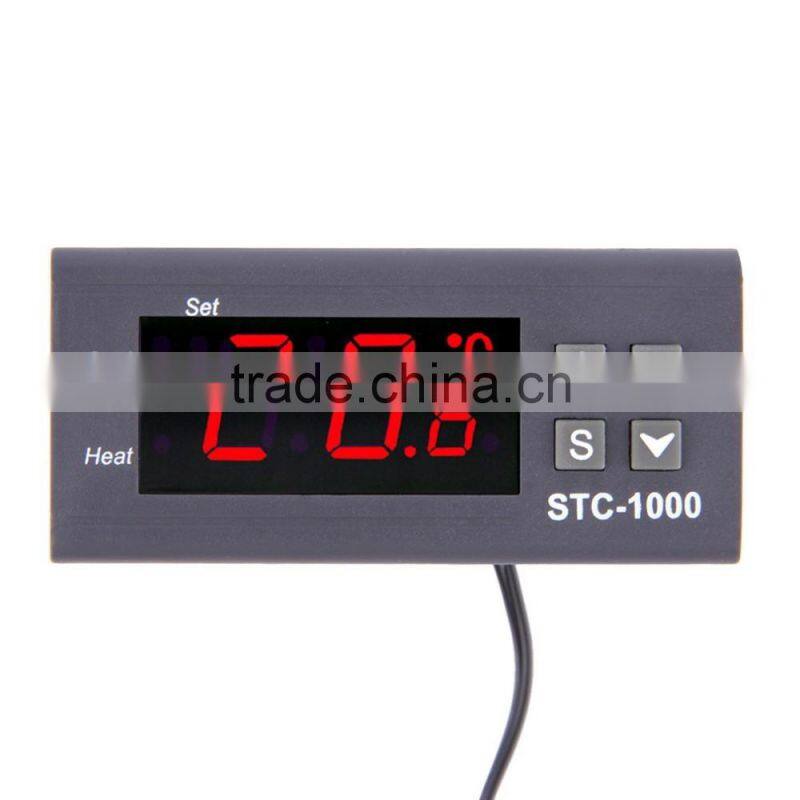 STC-1000 Two Relay Output AC DC 12V/10A Digital Temperature Controller Thermostat Cooling and Heating with 1m NTC sensor