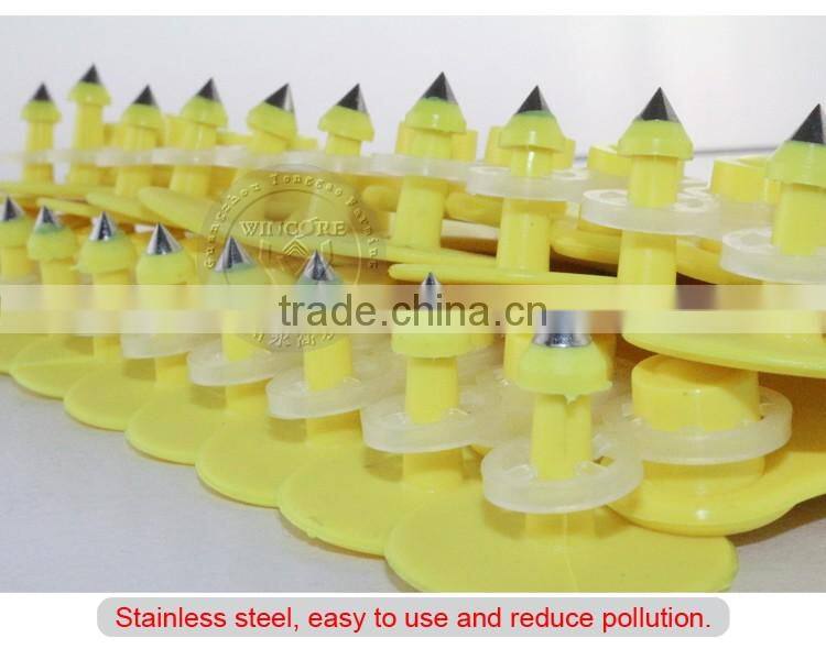 hign quality animal tracking plastic large size ear tag for cattle