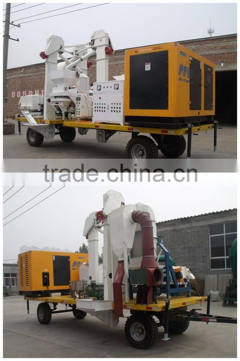 mobile seed cleaning and processing plant