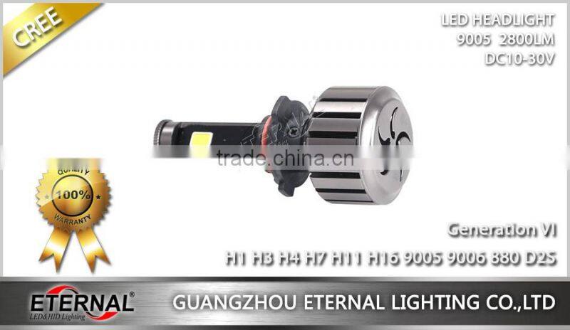 80W universal size LED headlight bulb replacement H1 H3 H4 H7 H11 H13 9005 9006 880 D2S car automotive led headlight bulb kit