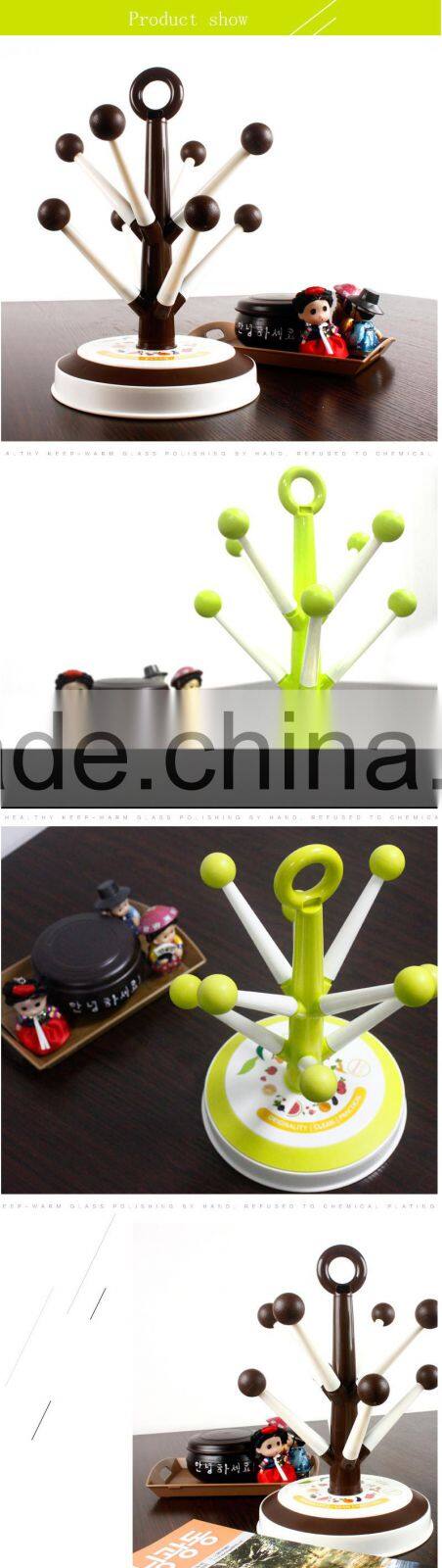 Mug Hooks Stand Tree organizer 8 pcs Racks Kitchen Cup Holder Coffee Tea Home Collection