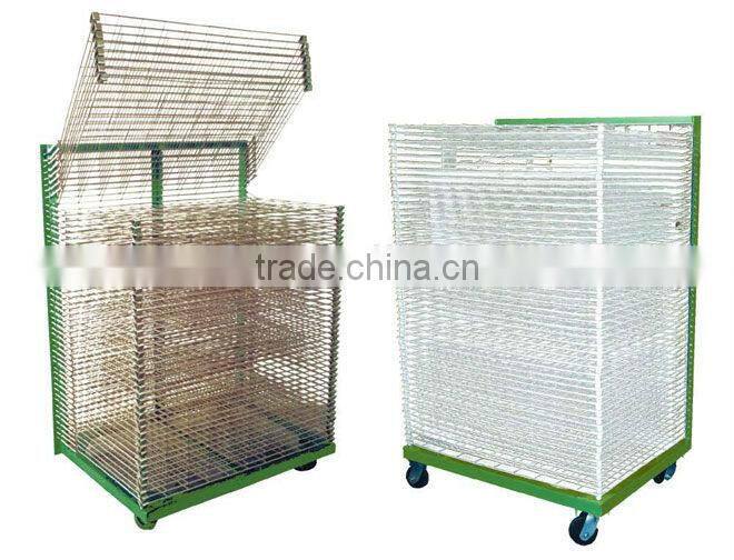 Screen printing drying racks