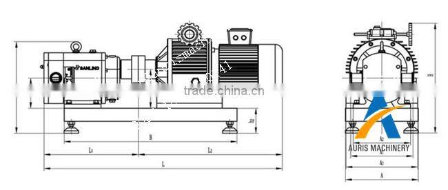 food grade rotor pump liquid chocolate pump