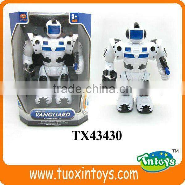 2013 hot sell B/O robot toy with light and music