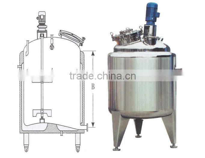 stainless steel liquid detergent mixer shampoo making machine price