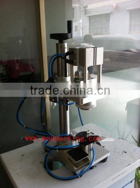 Perfume bottle sealing machine, manual / semi-auto perfume capping machine