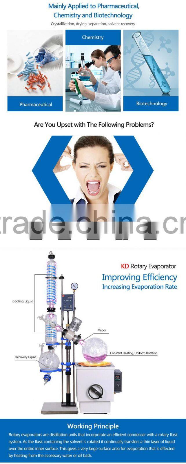 Laboratory Rotary Evaporator Chemical Crystallizer