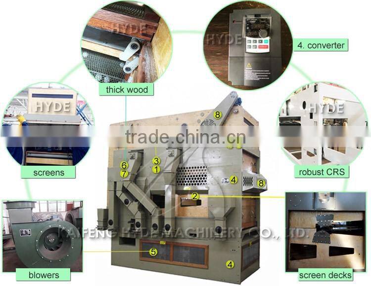 Large capacity 5X air screen grain seed cleaners