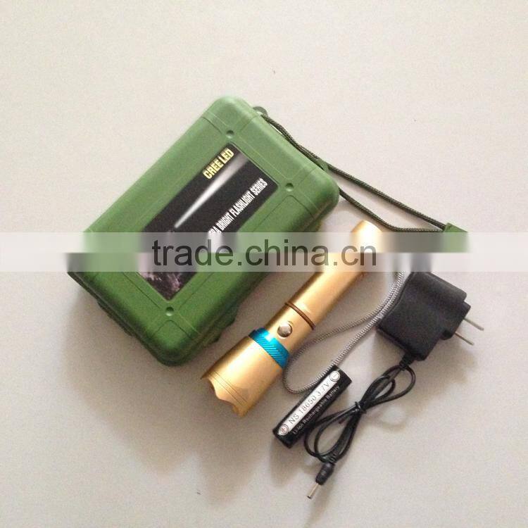 tactical LED flashlight zoom flashlight