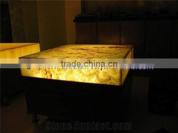 Free sample for most popular BACKLIT ONYX TABLES DINNG TABLE COFFEE TABLES
