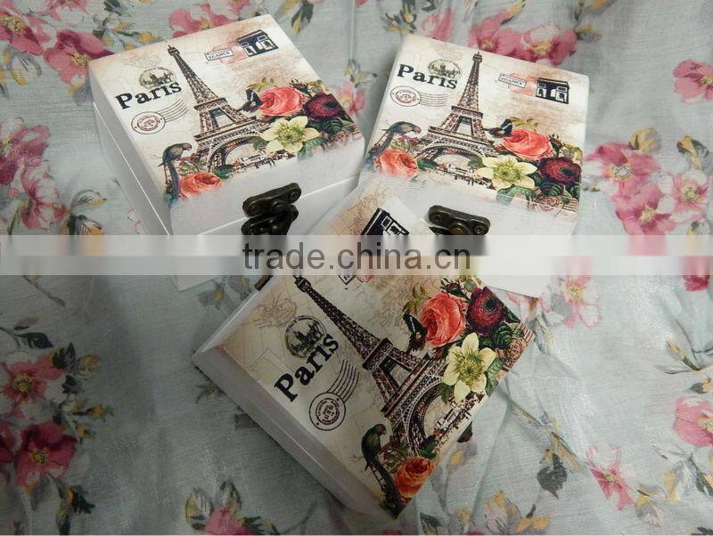 Customization Printing Wooden Box UV Printing Jewel Case