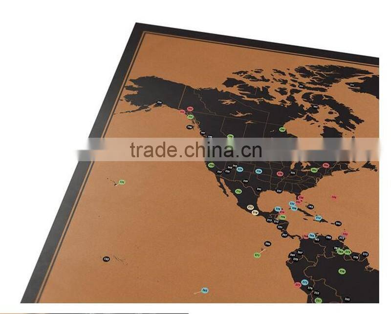 CT-748 Black Adventure Map Fun World Edition map Adventure Travel Map