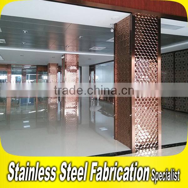 Custom Made Luxurious Interior Stainless Steel 5 Star Hotel Decoration