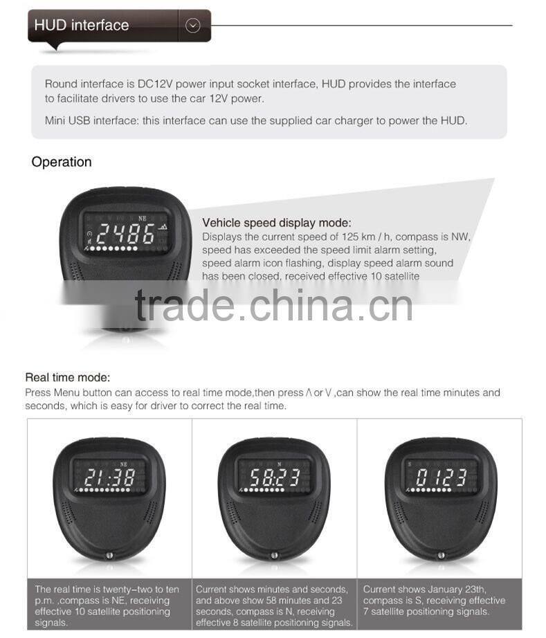 gps car hud A1 HEAD UP DISPLAY gps car hud A1 HEAD UP DISPLAY