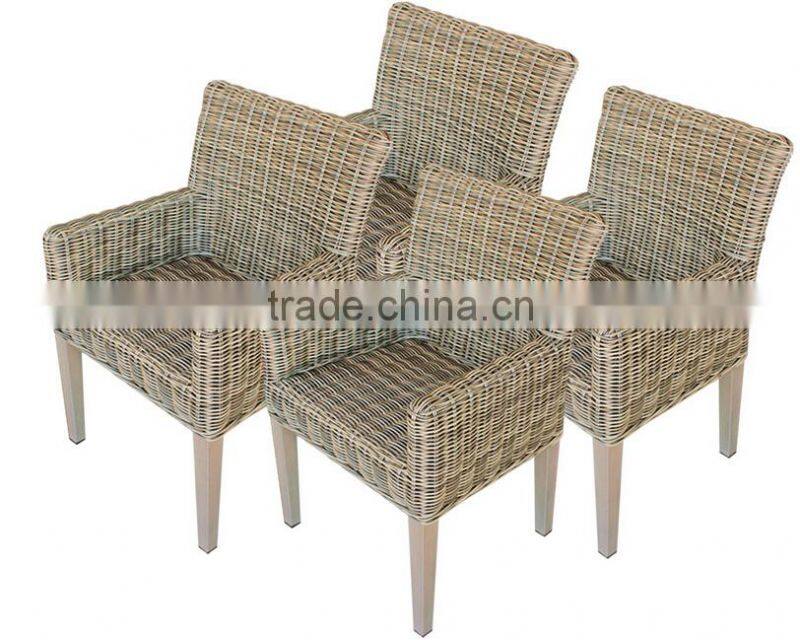 2017 Trade Assurance luxury design pe round rattan garden line vintage armchairs furniture