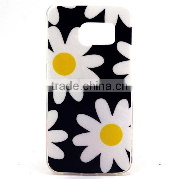 Hot selling IMD process case TPU mobile phone case protective soft back covers for Samsung S6 Edge