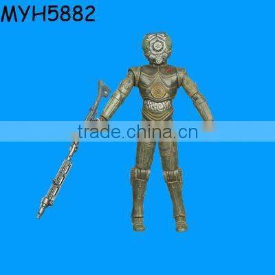 Resin green man game fighter figure