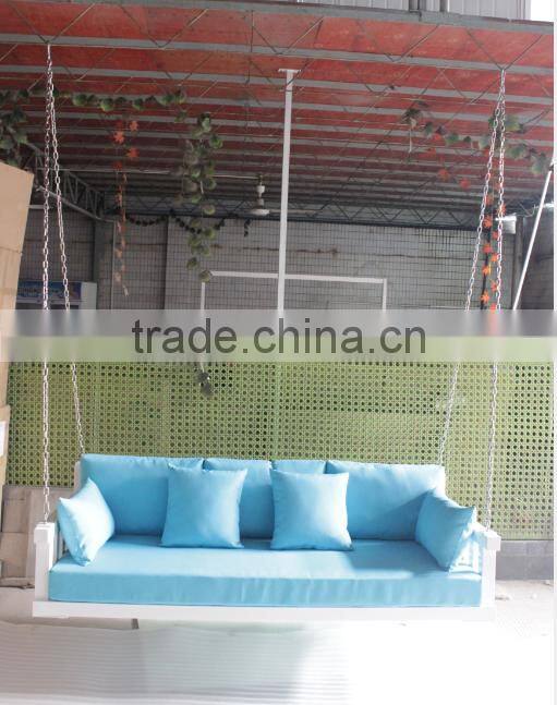 Modern style patio furniture outdoor bed white swing sofa chair