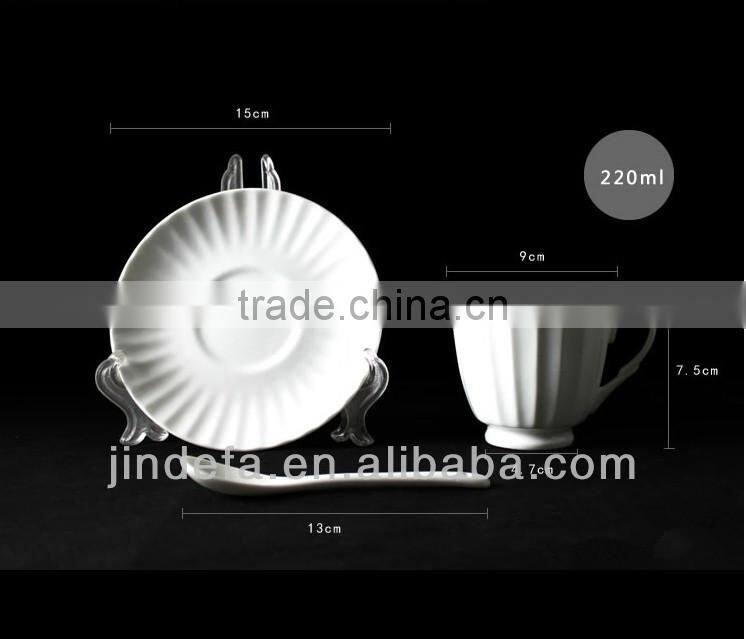 cappuccino porcelain coffee cup and saucer