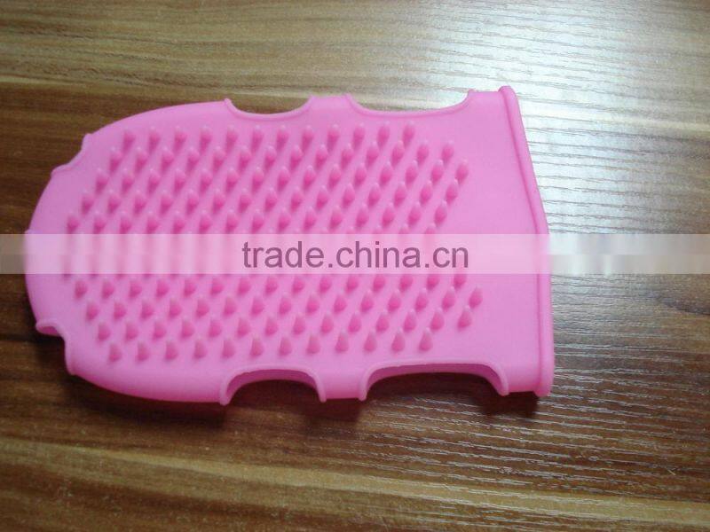 Hot-selling soft and cleaning silicone massage bath glove for promotion gift