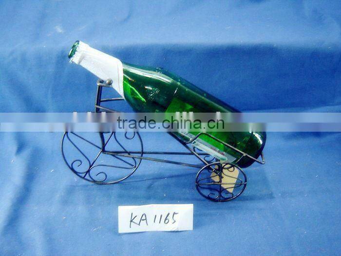 Unique Antique Metal Mini Bike Wine Basket