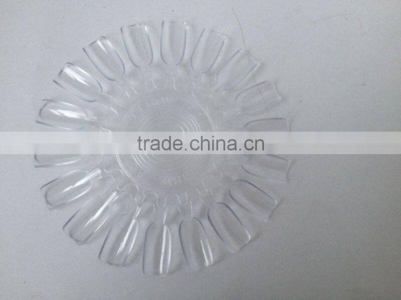 Nail salon display & practice platte nails 24tips --transparent