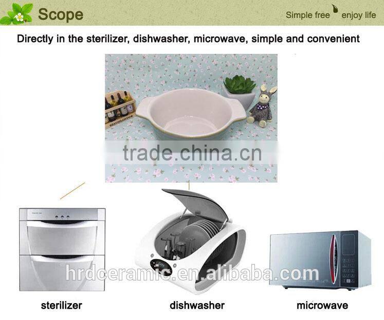 Bakeware ceramic soup bowl for microwave oven