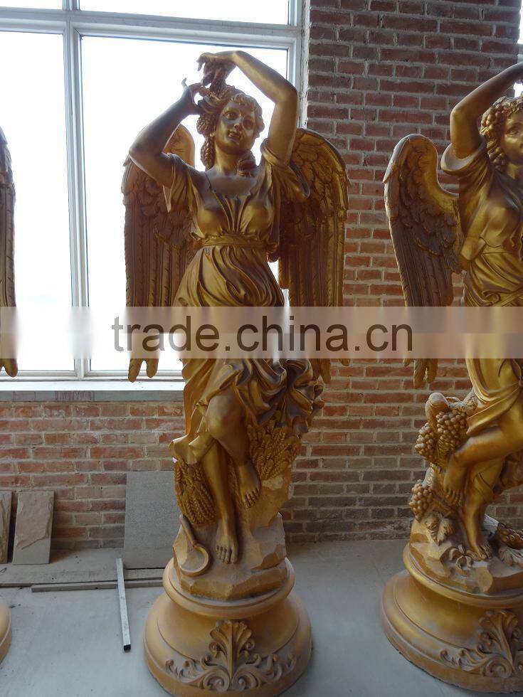 Four Seasons lady fiberglass resin statue,Large outdoor sculpture