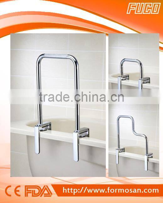 Bath safety BATHTUB GRAB RAIL/BAR W/TPR HANDLE POWDER COATED "Taiwan product"