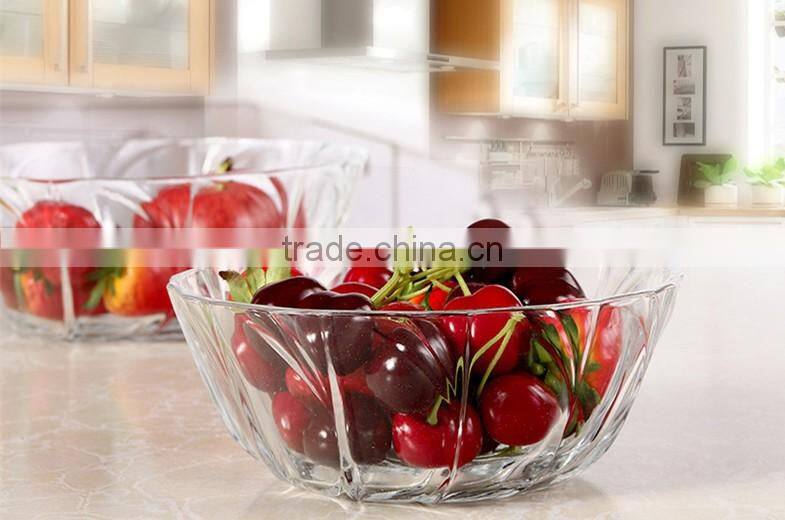 9inch,8inch, 6.5inch 5.5inch, 4.5inch Clear Glass Fruit or Salad Bowl