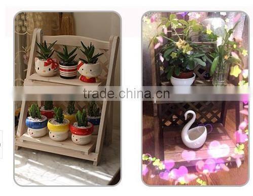 2015 popular cheap wooden flower racks custom