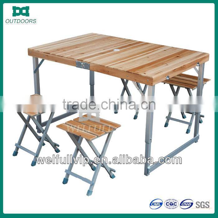 portable foldable wooden picnic table