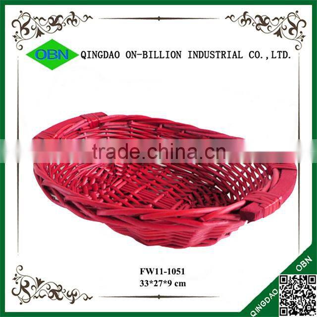 Wholesale cheap hand woven wicker fruit bowl