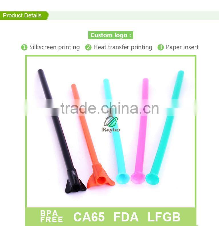 new special plastic soft long straw