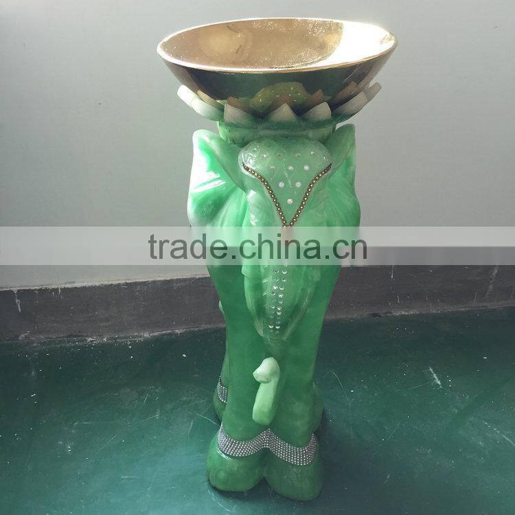 Polyresin elephant home decoration
