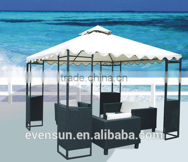High Quality Aluminum Patio Rattan Gazebos