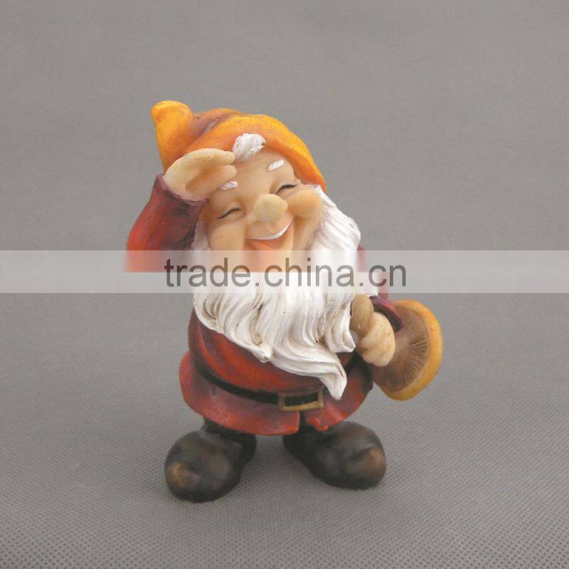 Polyresin Garden Gnome Figurine,Unique Resin Small Garden Dwarft,Dwarft Statues