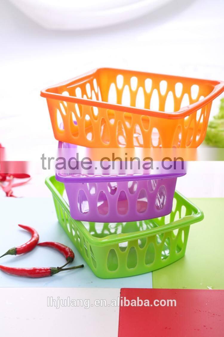 Useful plastic storage basket small size storage basket