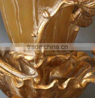 Hand craved polyresin decorative fruit bowl,home decoration