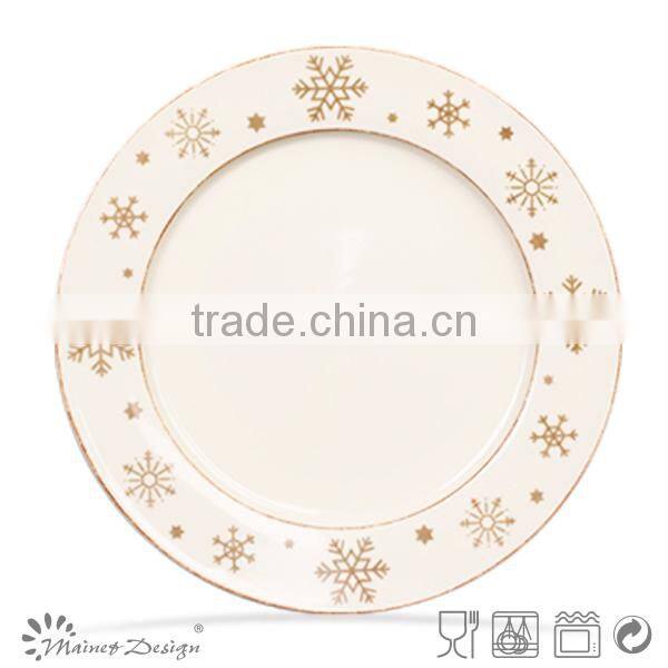 Love Elk plate snowflake design