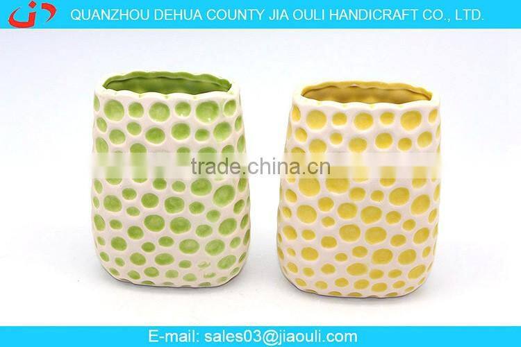 popular design style home decoration white ceramic flower vase